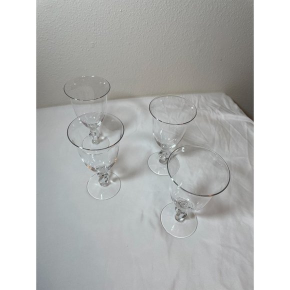 Imperial Glass Co - 4 Piece Crystal Goblets - Picture 3 of 4